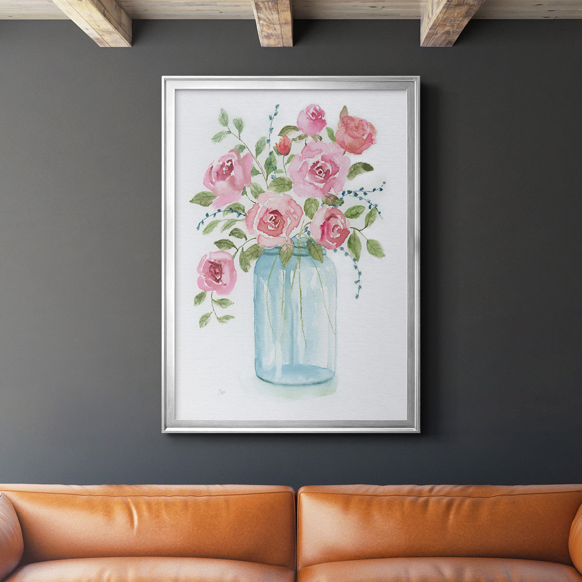 Adorable I - Modern Framed Canvas Print