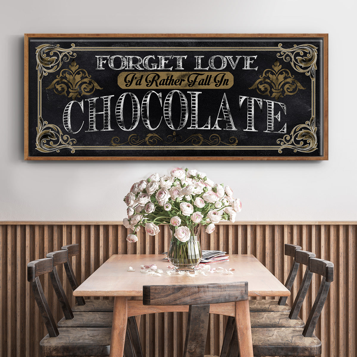 Chocolate - Floater Framed Canvas Print
