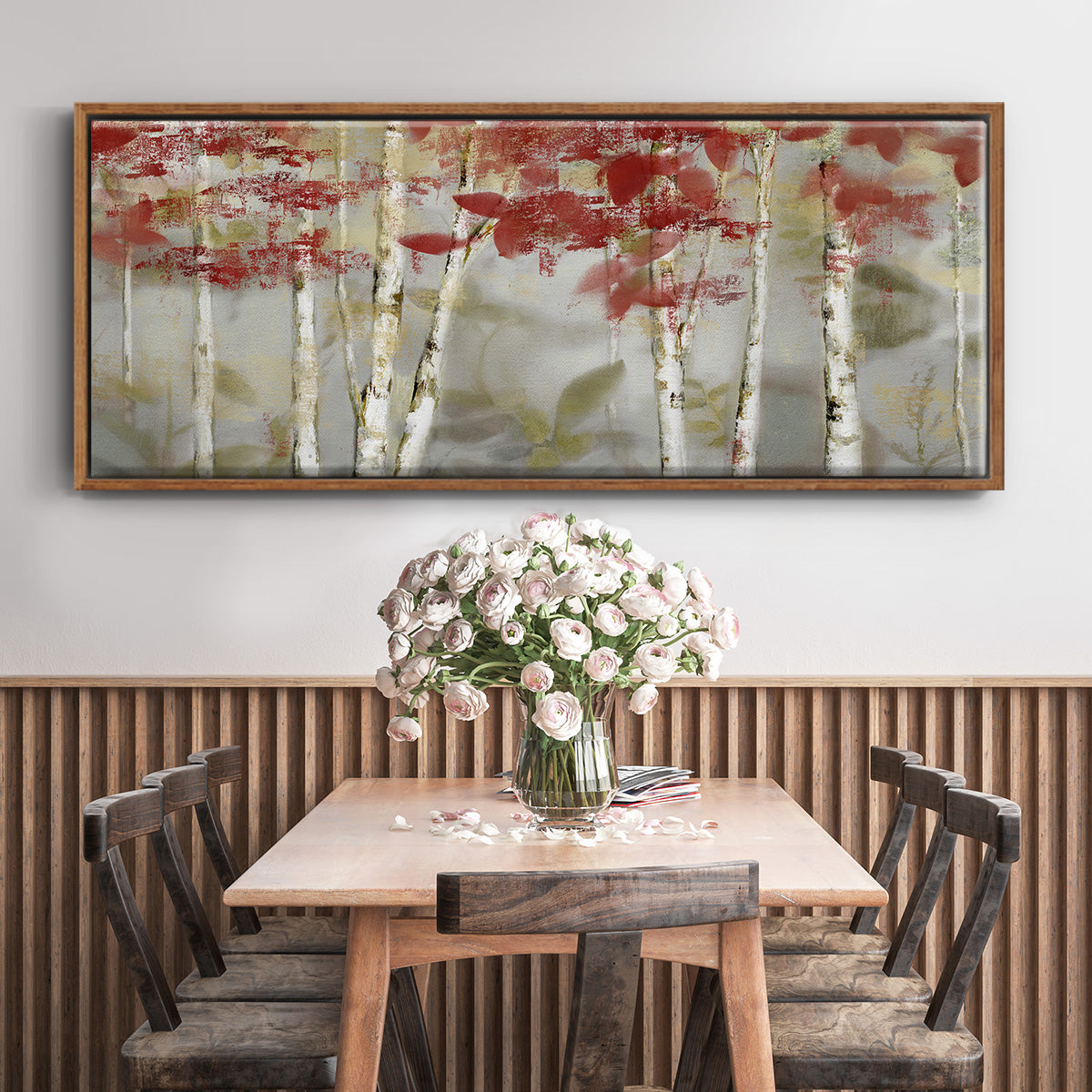 Autumn Forest - Floater Framed Canvas Print