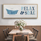 Relax and Soak - Floater Framed Canvas Print