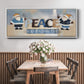 Santa Peace - Floater Framed Canvas Print