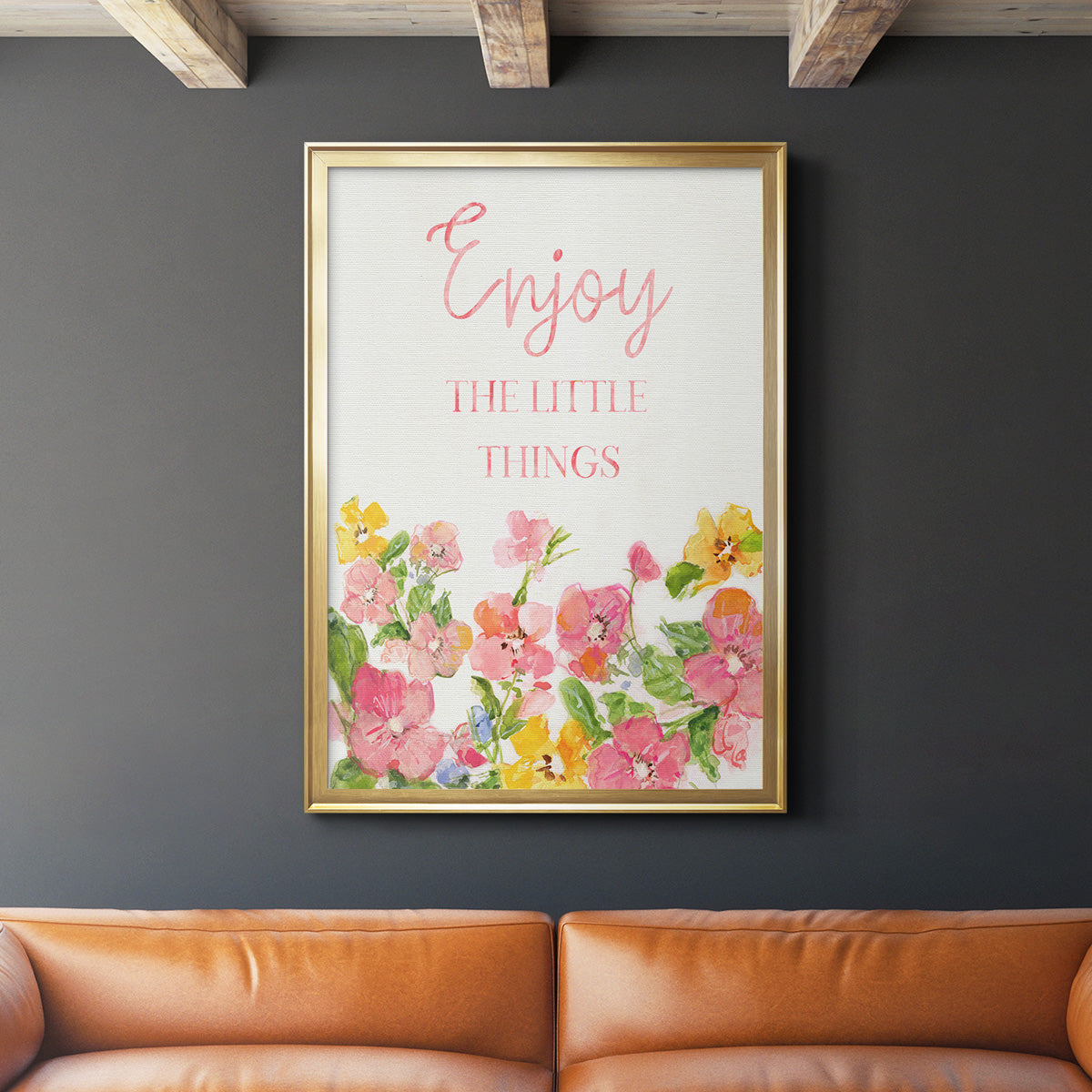 Little Things - Modern Framed Canvas Print
