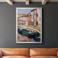 Colorful Canal - Modern Framed Canvas Print