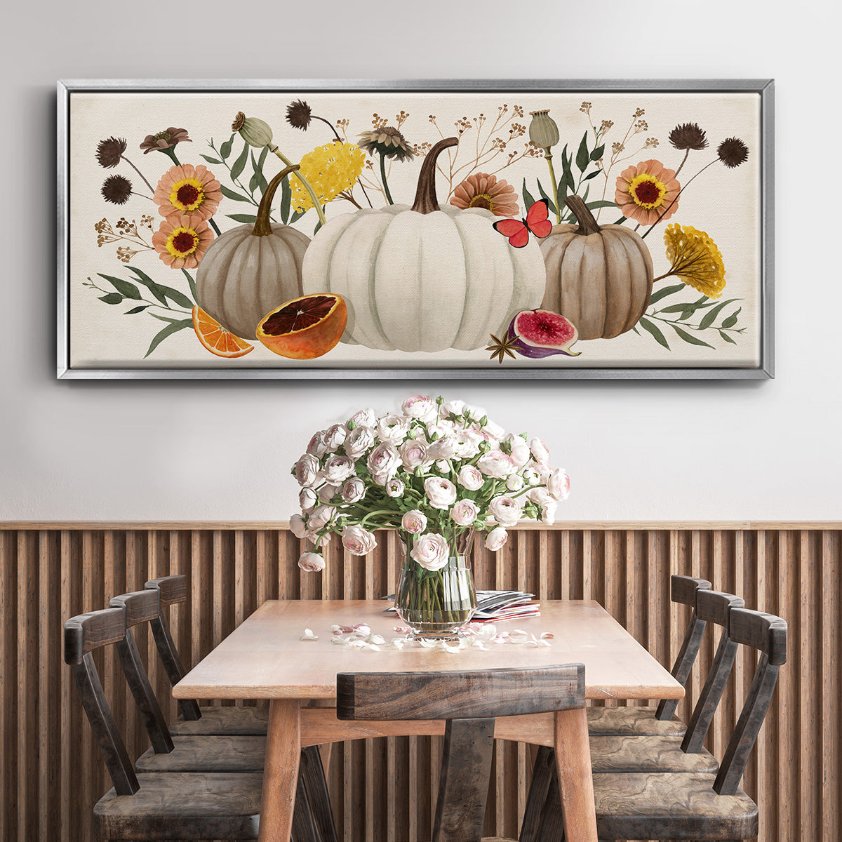 Fall Botanicals - Floater Framed Canvas Print