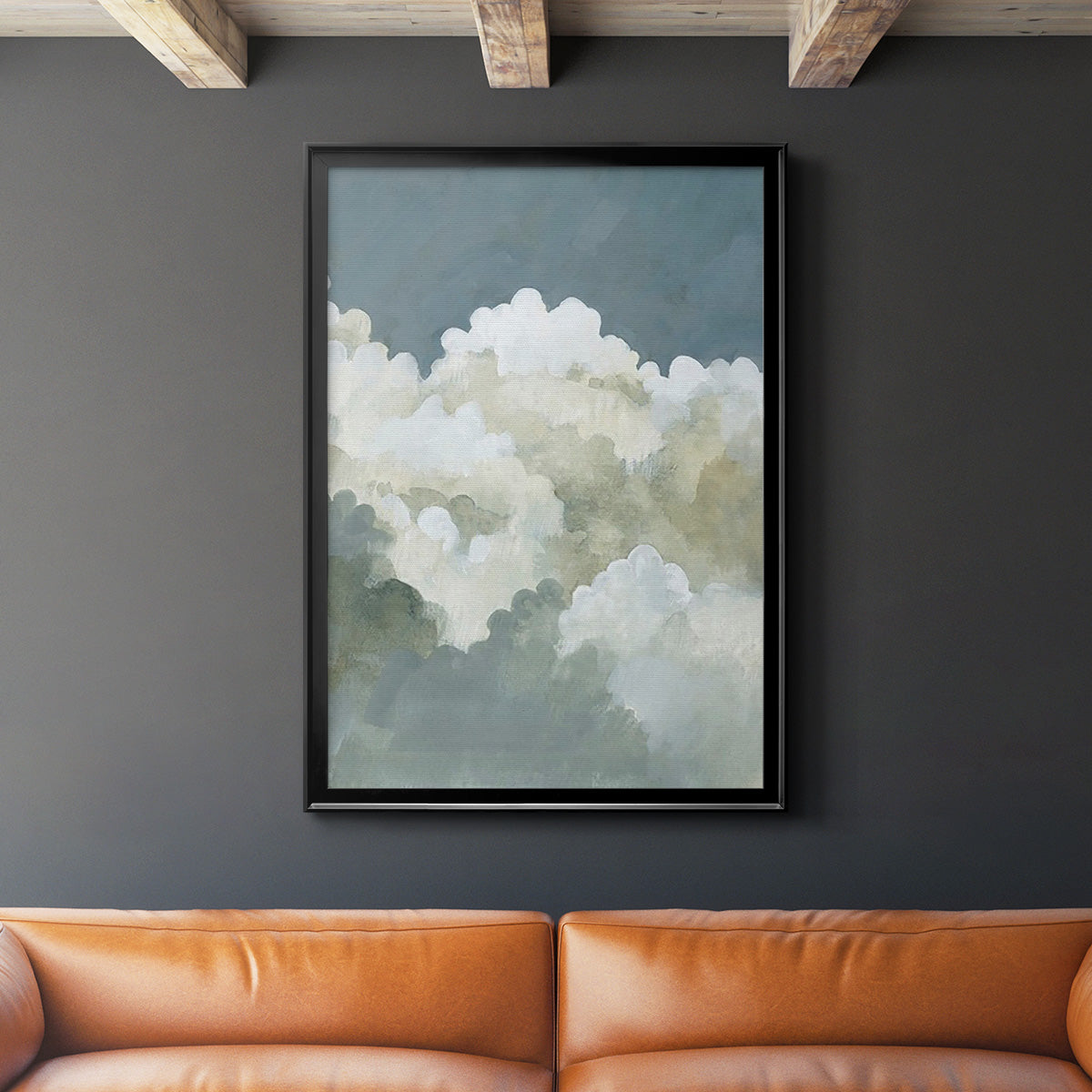 Big Clouds II -  Framed Canvas Print