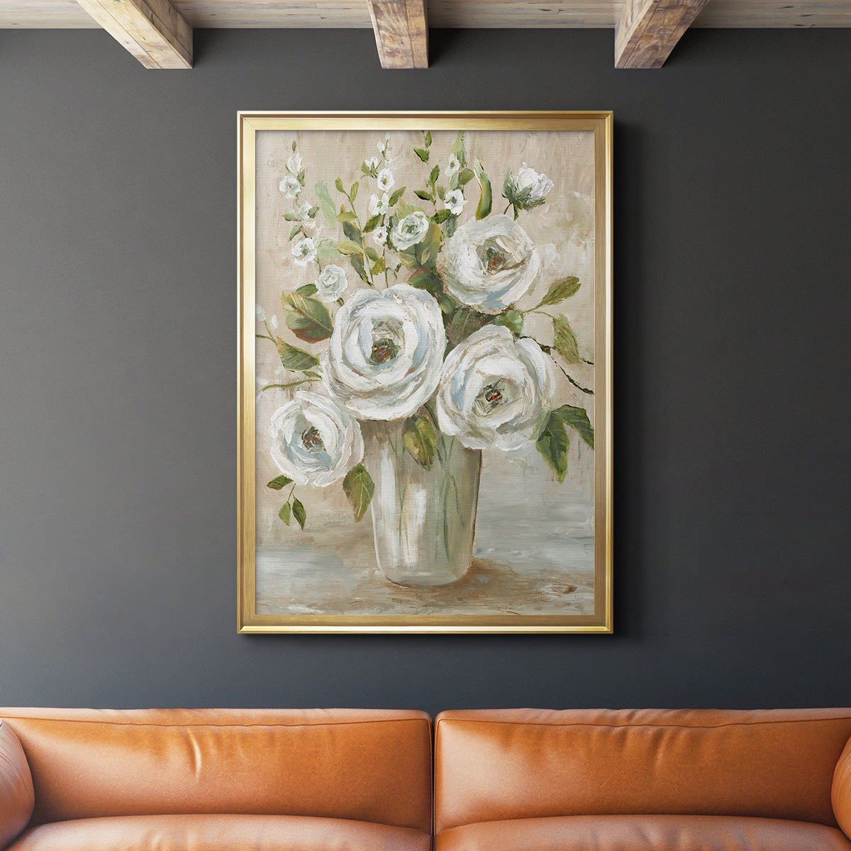 Astor Place - Modern Framed Canvas Print