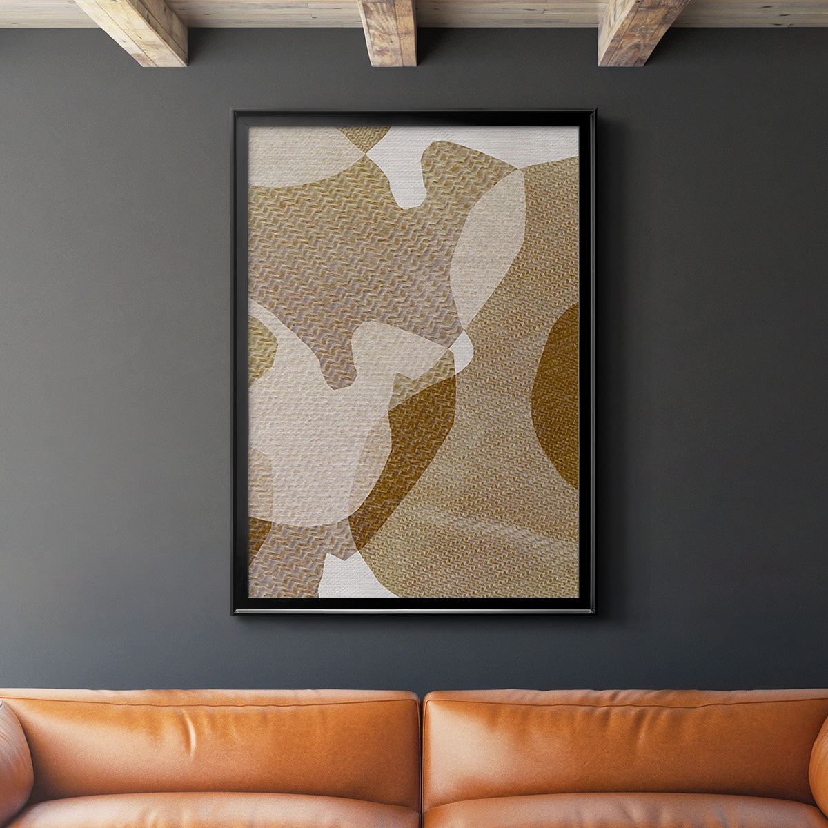 Texture Desert II - Modern Framed Canvas Print
