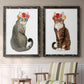 Flower Crown Cats I - Premium Framed Canvas 2 Piece Set - Ready to Hang