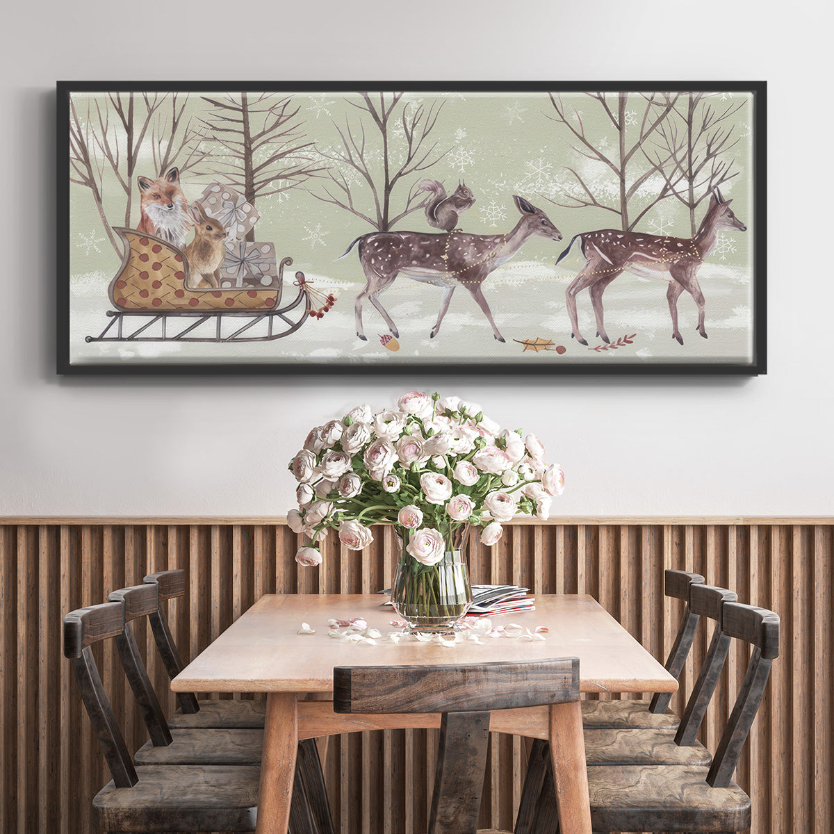 Christmas Time Collection D - Floater Framed Canvas Print