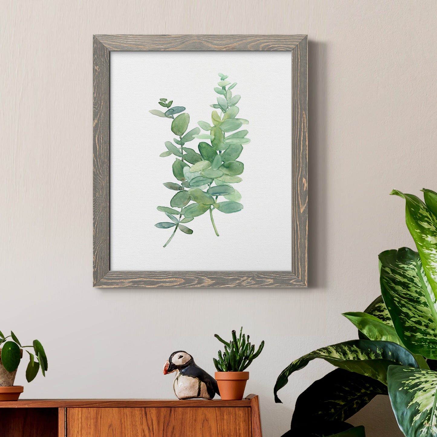 Eucalyptus I - Premium Canvas Framed in Barnwood - Ready to Hang