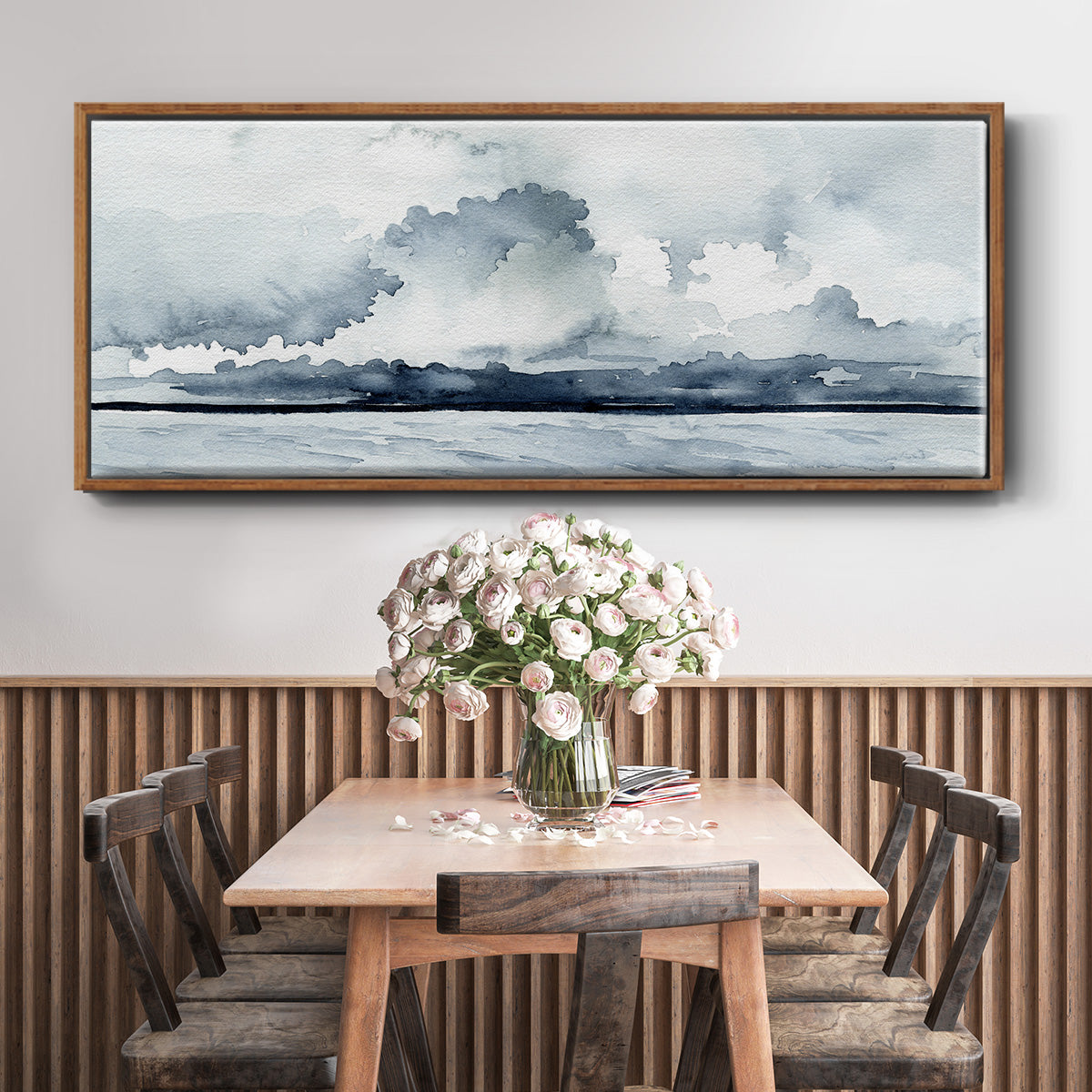 Passing Rain Storm I - Floater Framed Canvas Print