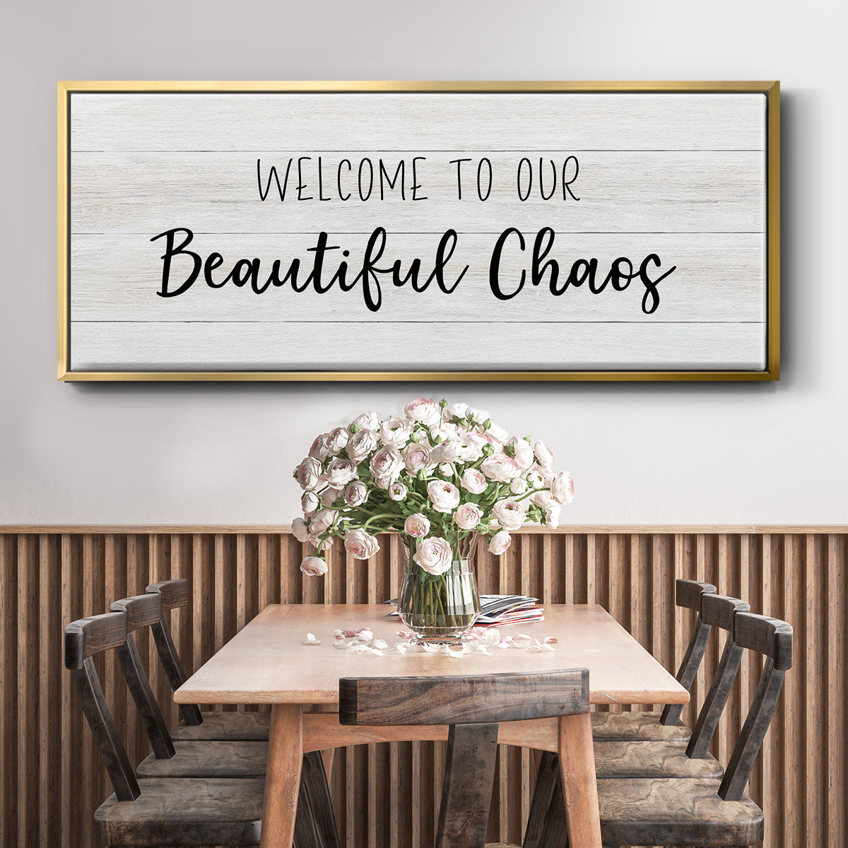 Beautiful Chaos - Floater Framed Canvas Print