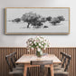 Treeline Sketch II - Floater Framed Canvas Print