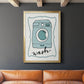 Wash - Modern Framed Canvas Print