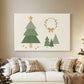 Silver Snow at Night - Canvas Art Print