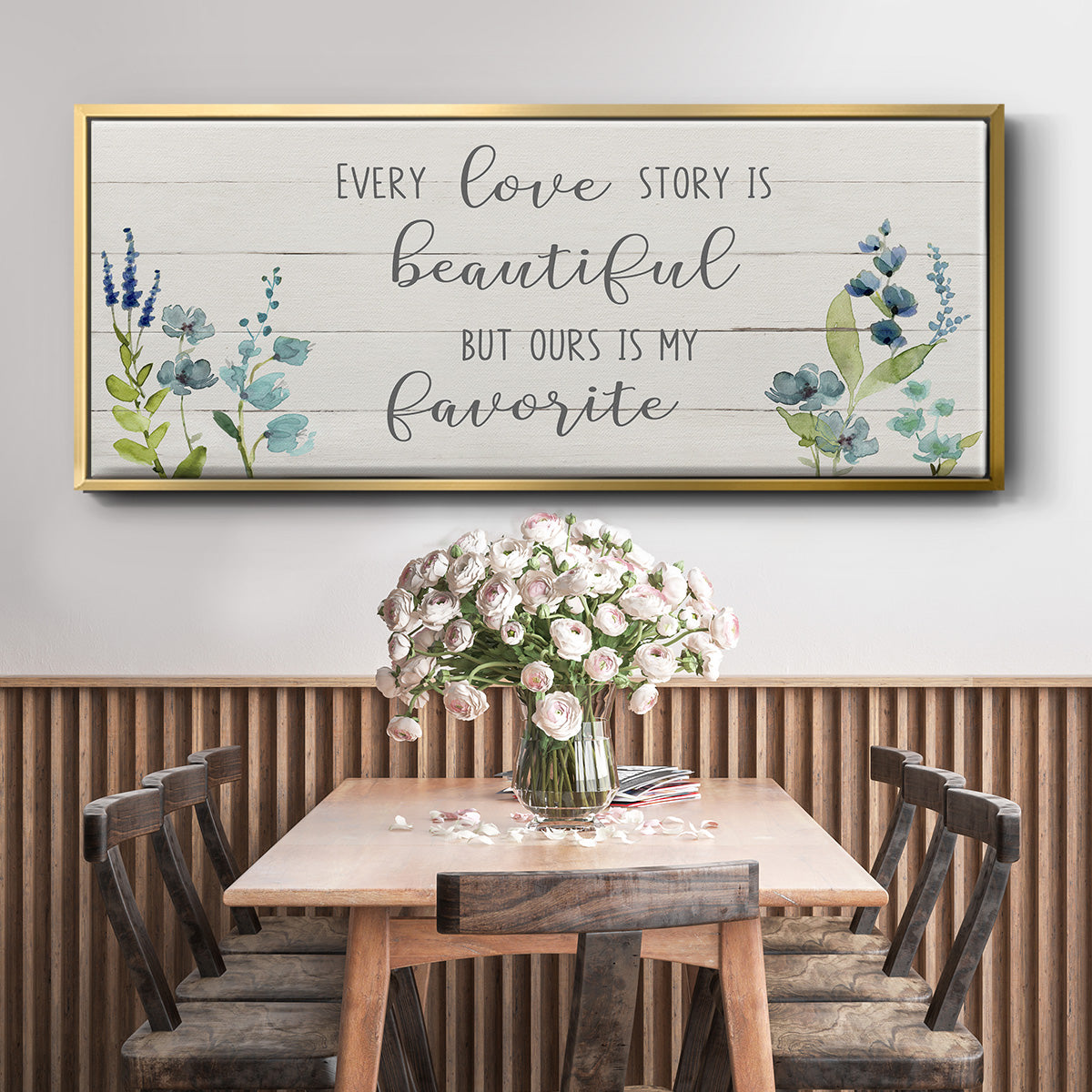 Love Story - Floater Framed Canvas Print