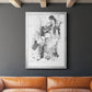 Graphite Abstract I - Modern Framed Canvas Print