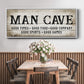 Man Cave Good Times - Floater Framed Canvas Print