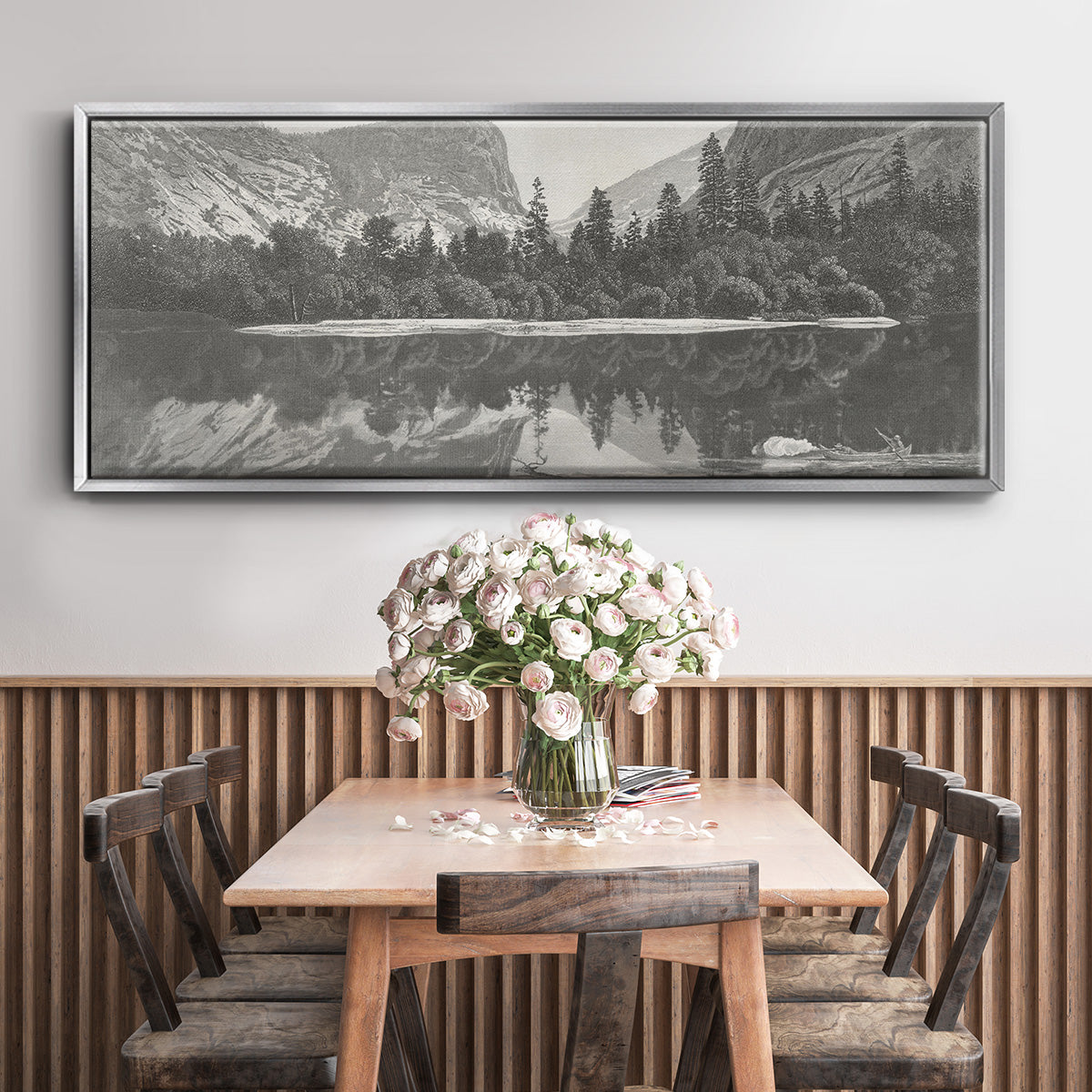 Mirror Lake, Yosemite Valley - Floater Framed Canvas Print