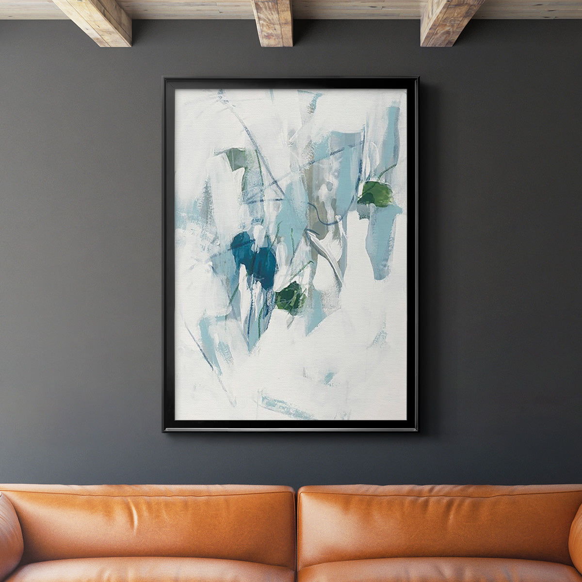 Ice Cavern II - Modern Framed Canvas Print