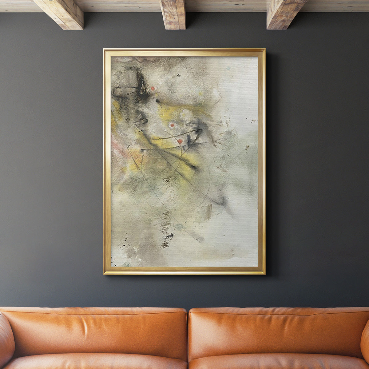 Soft Inspiration II - Modern Framed Canvas Print