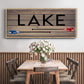 Lake Paddles - Floater Framed Canvas Print