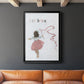 Girl Catching Wind - Modern Framed Canvas Print