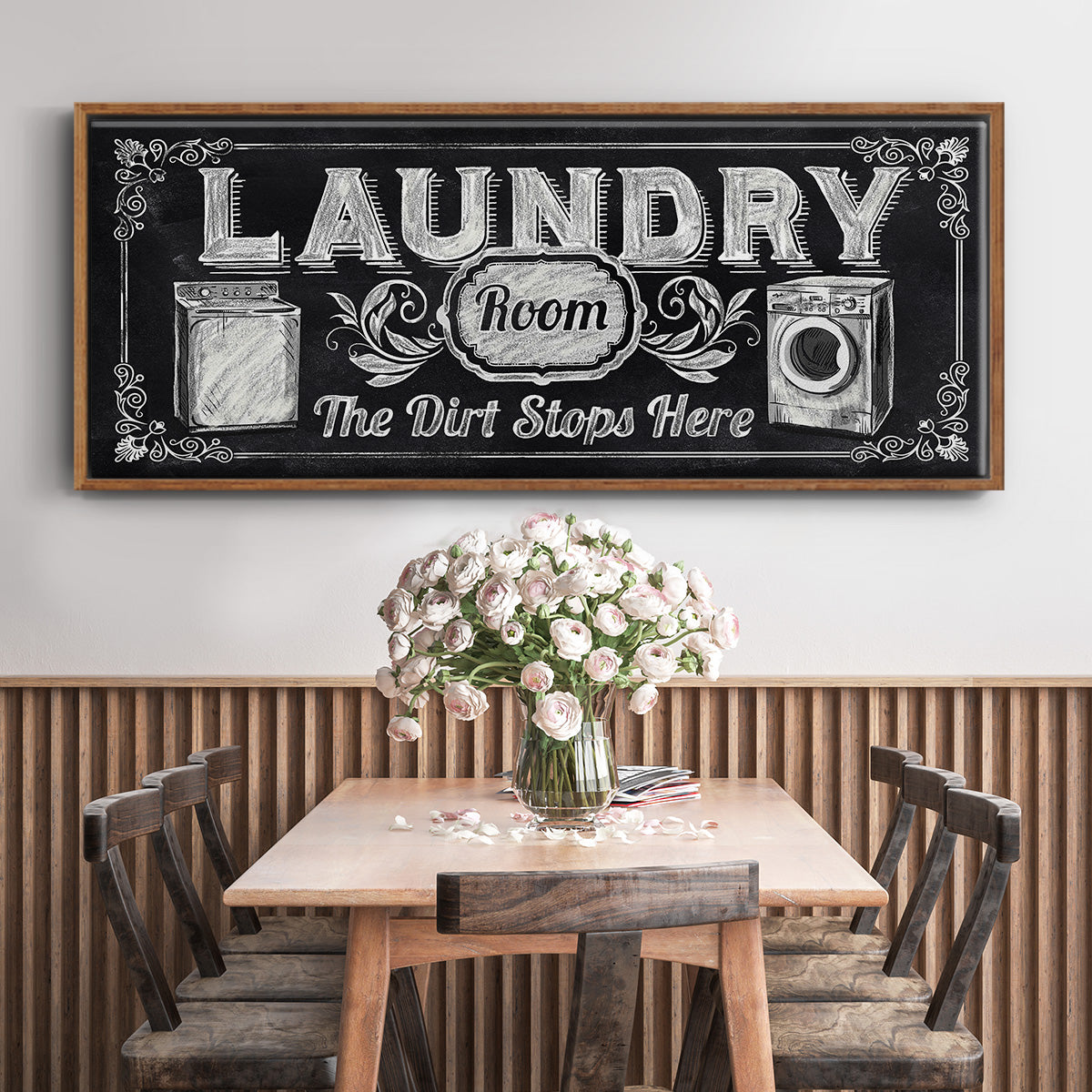 Dirt Stops Here - Floater Framed Canvas Print