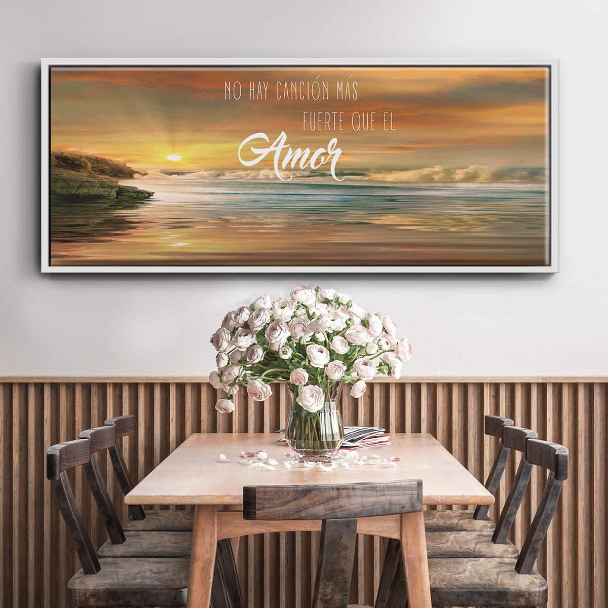 Amor - Floater Framed Canvas Print