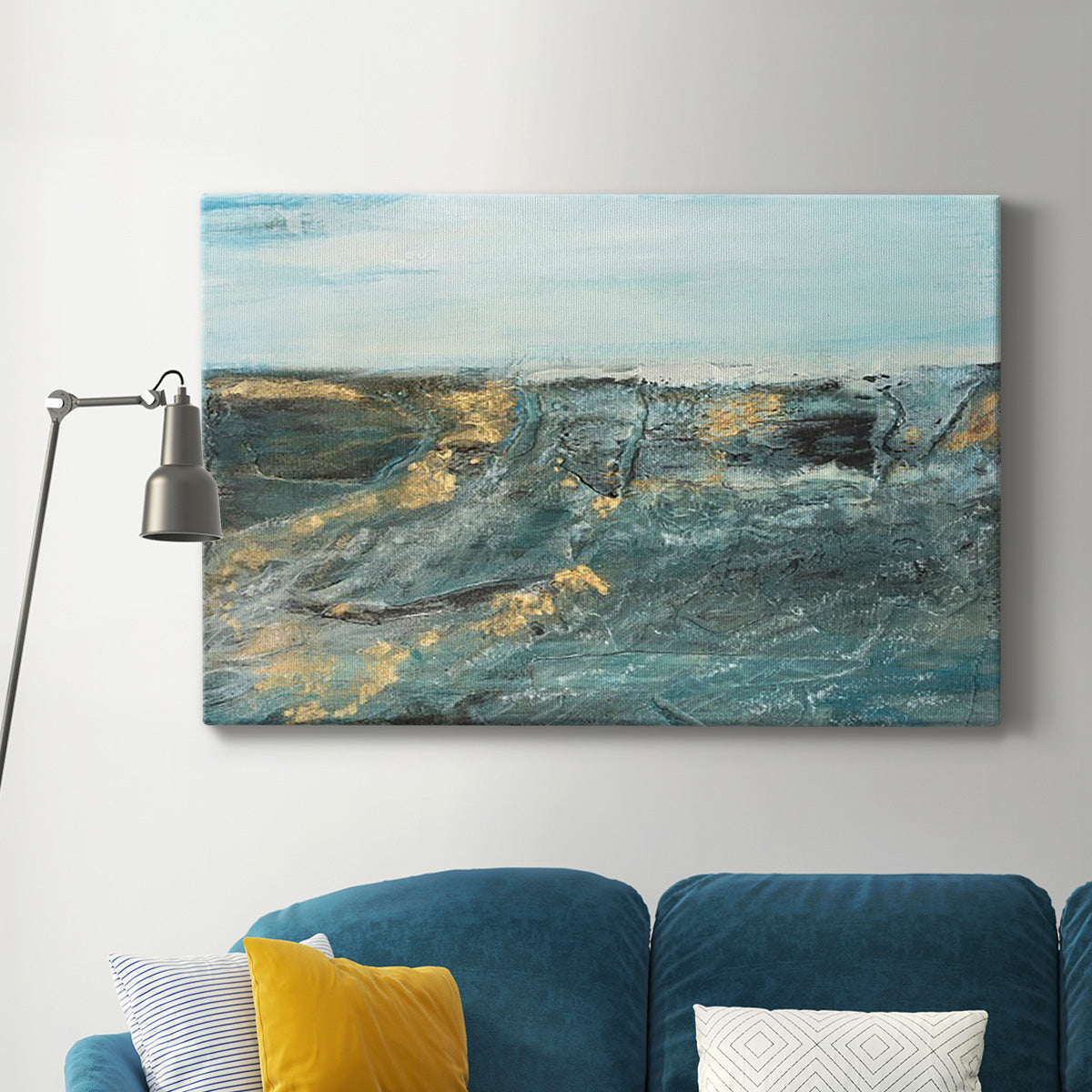 Flow of Love in Ocean I Premium Gallery Wrapped Canvas - Ready to Hang