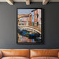 Colorful Canal - Modern Framed Canvas Print