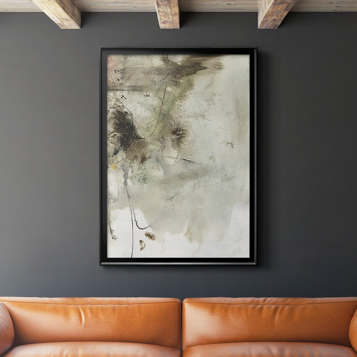 Soft Inspiration IV - Modern Framed Canvas Print