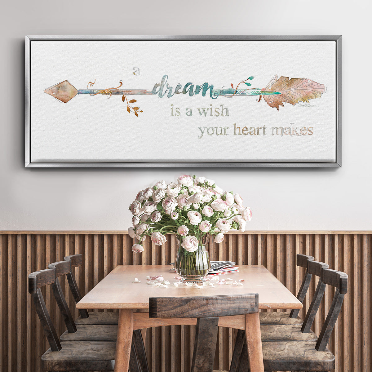 Dream Arrow - Floater Framed Canvas Print