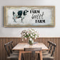 Farm Sweet Farm II - Floater Framed Canvas Print