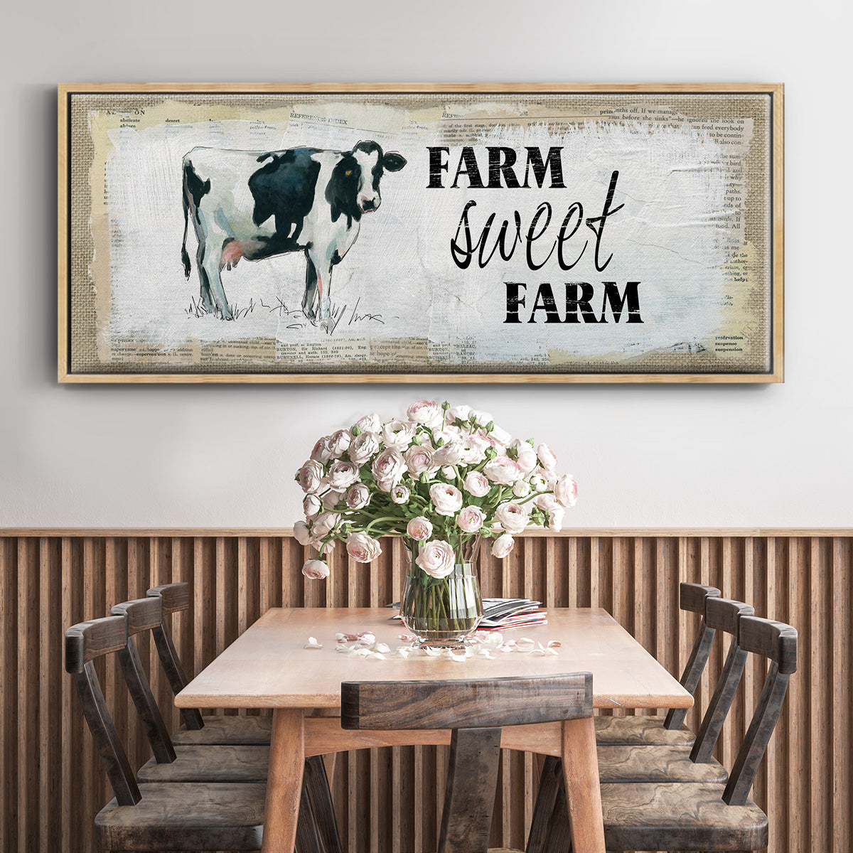 Farm Sweet Farm II - Floater Framed Canvas Print