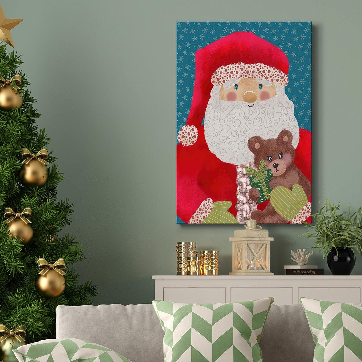 Santa Pack II - Gallery Wrapped Canvas