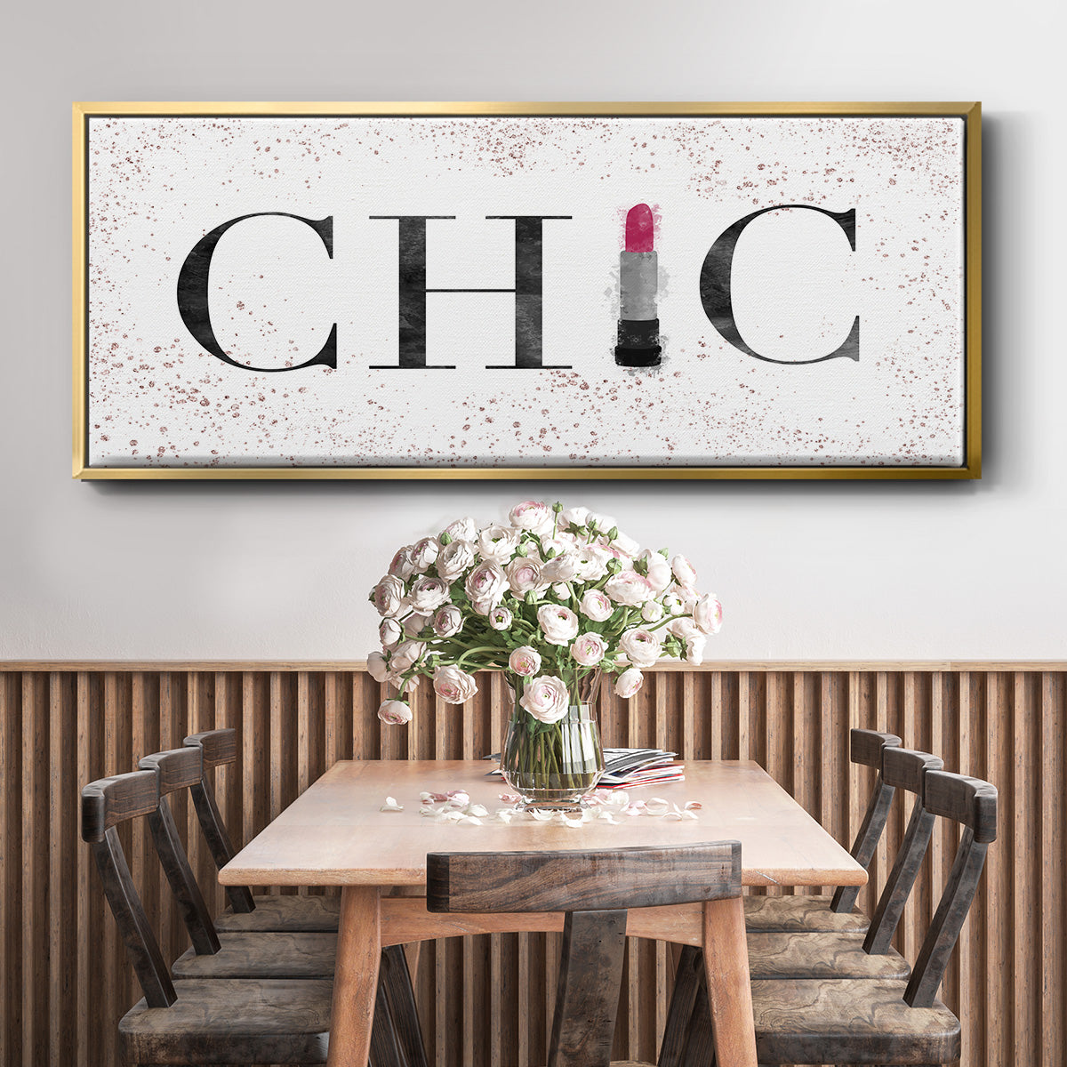 Chic - Floater Framed Canvas Print