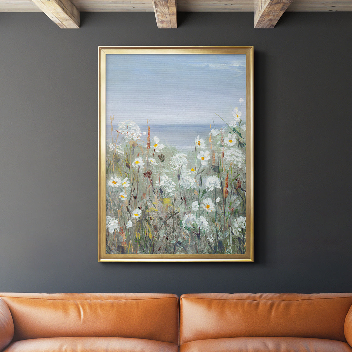 Wild Sea Breeze II - Modern Framed Canvas Print