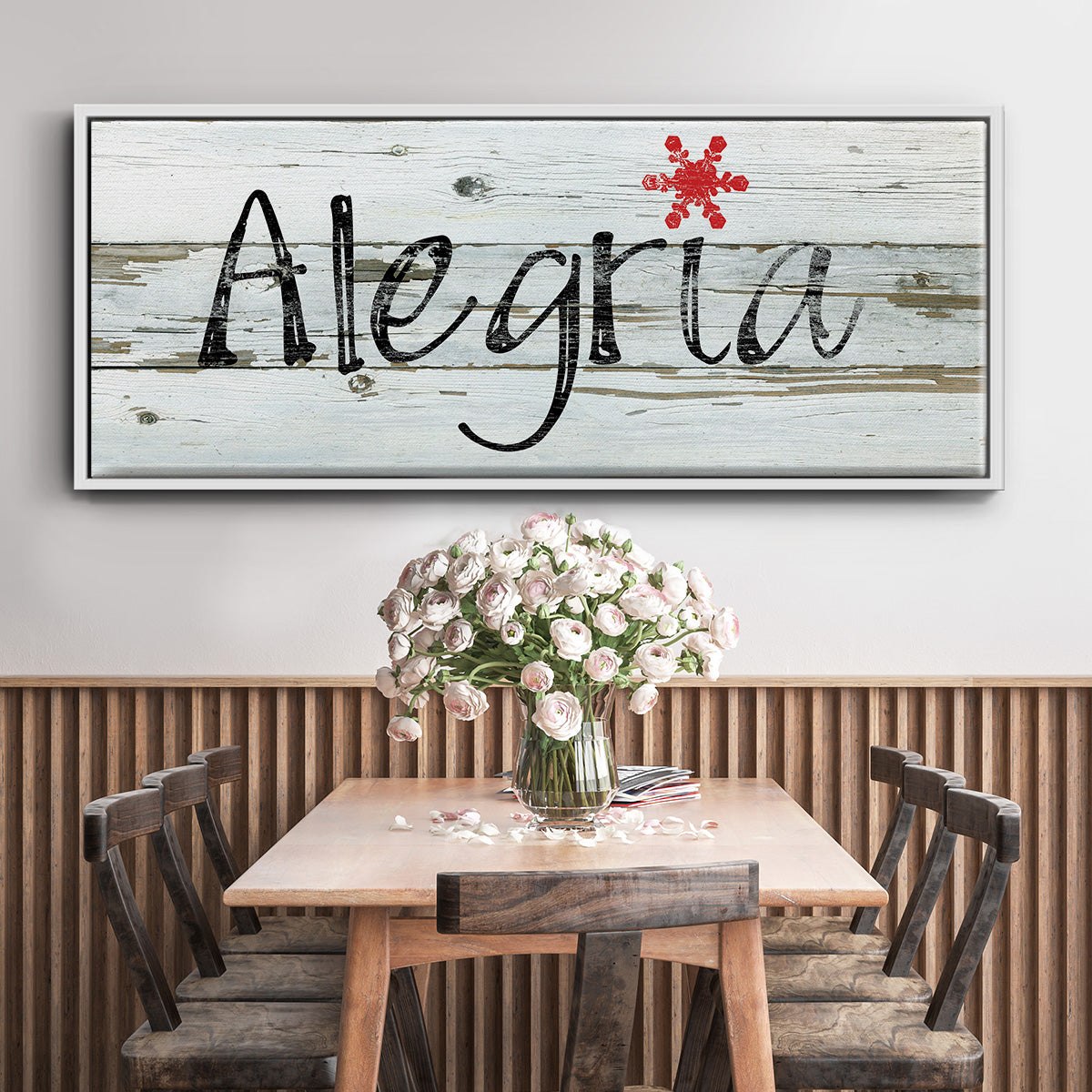 Alegria - Floater Framed Canvas Print