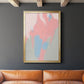 Blushing Abstract III - Modern Framed Canvas Print