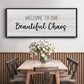 Beautiful Chaos - Floater Framed Canvas Print