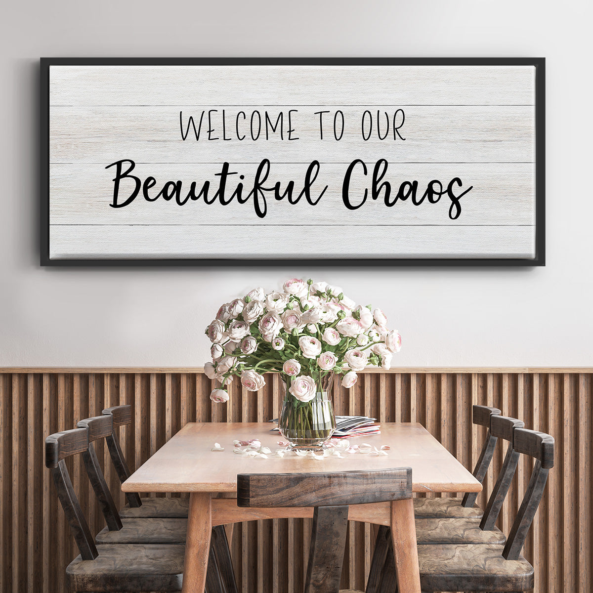 Beautiful Chaos - Floater Framed Canvas Print