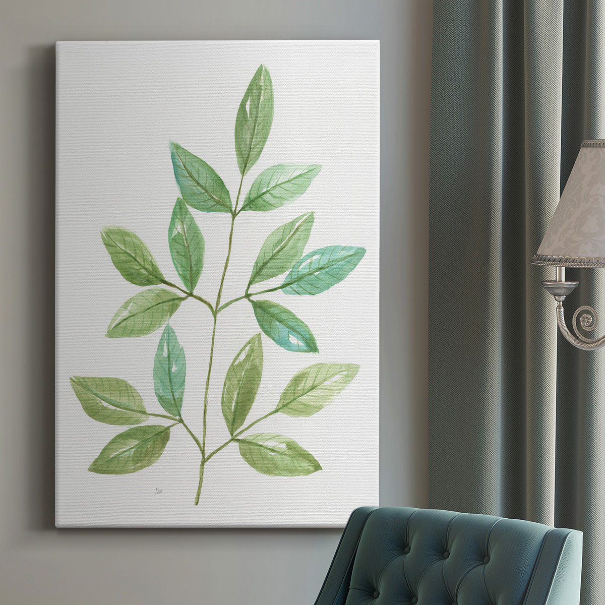 Spring Greens III Premium Gallery Wrapped Canvas - Ready to Hang