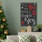 Comfort and Joy in Red - Gallery Wrapped Canvas