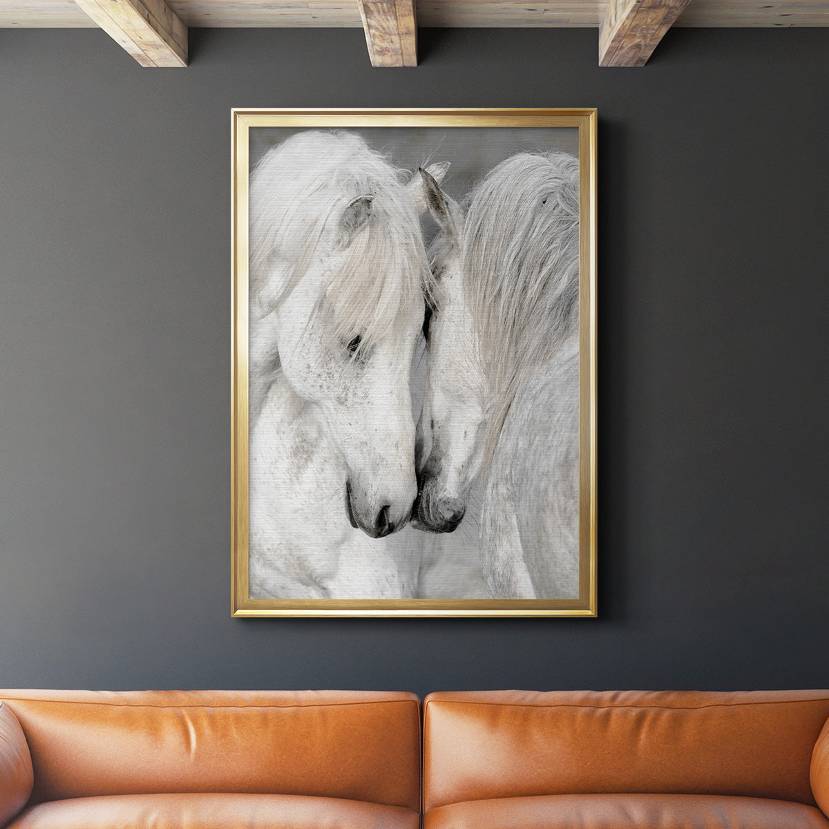 Affection II - Modern Framed Canvas Print