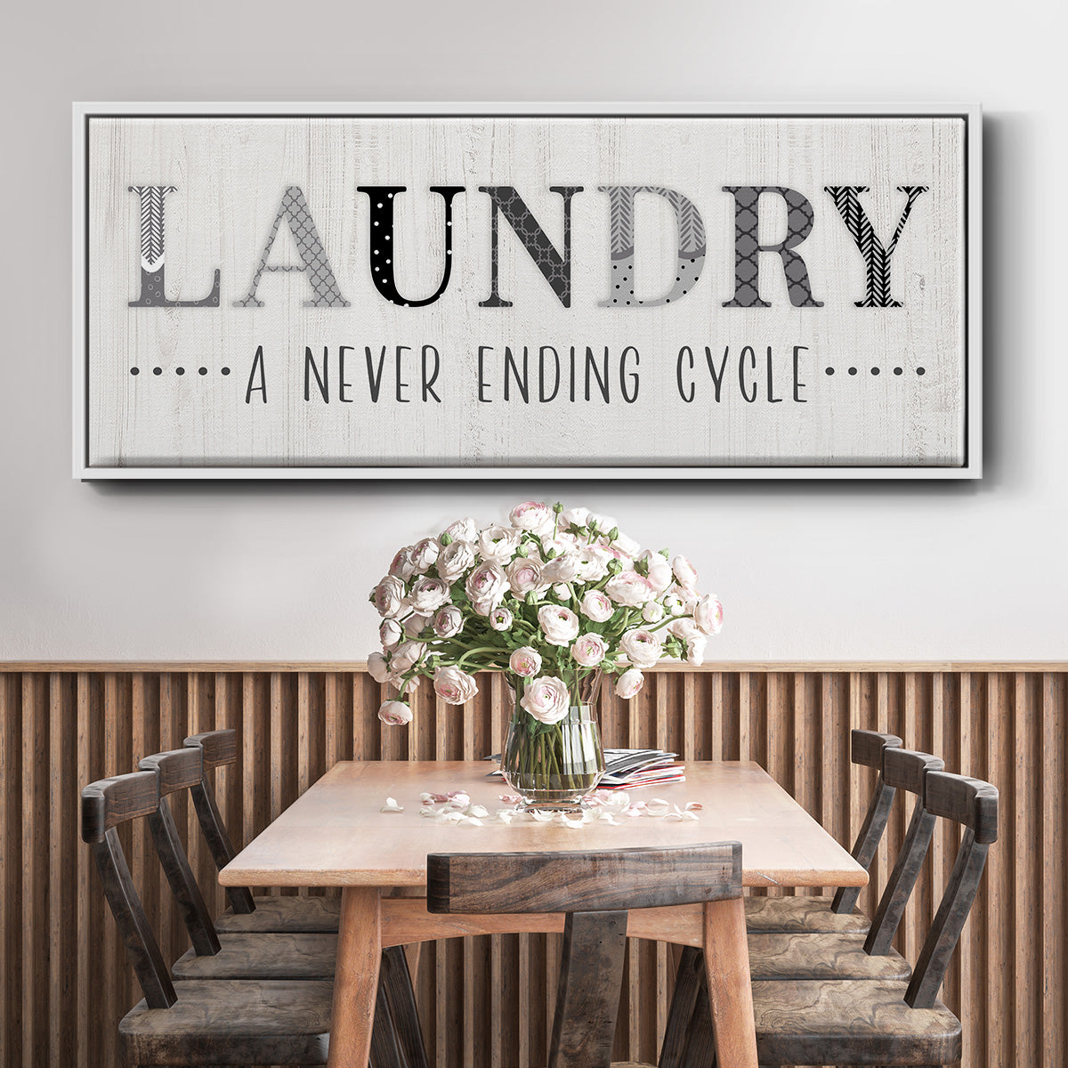 Never Ending - Floater Framed Canvas Print