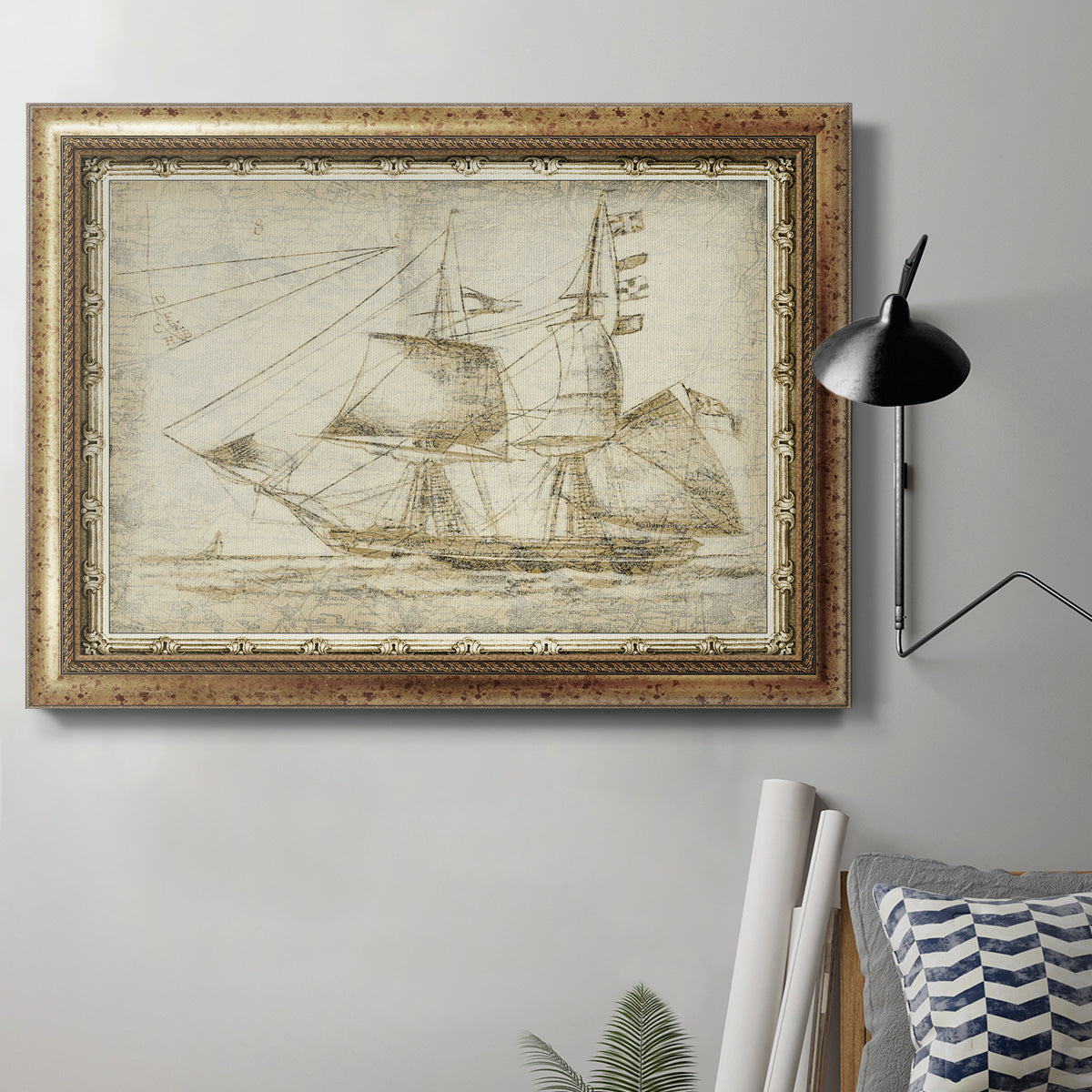 Ghost Ship II Premium Framed Canvas- Ready to Hang