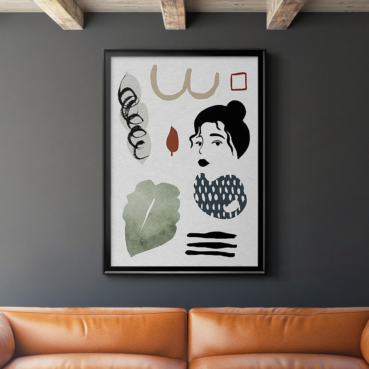 Collected Mindfulness IV - Modern Framed Canvas Print