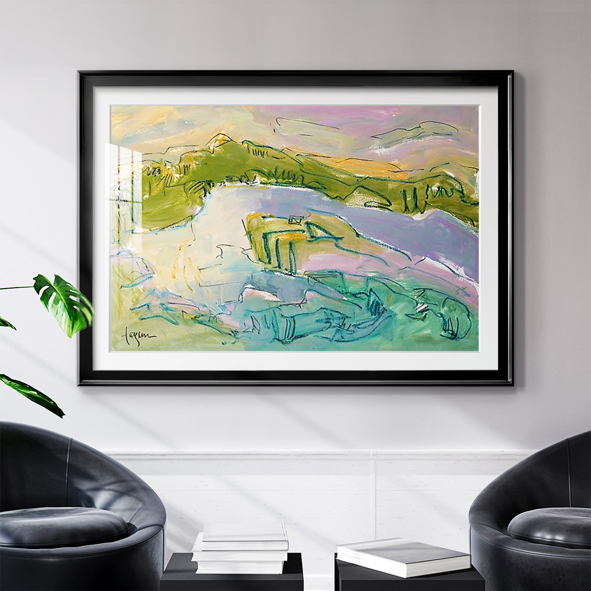 Treasured Island - Modern Framed Art Print