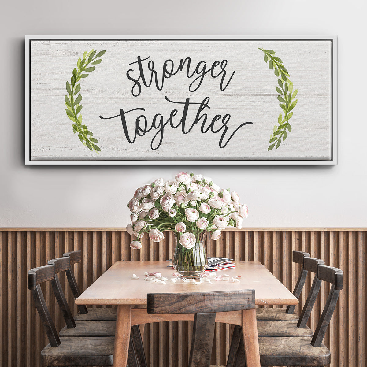 Stronger Together - Floater Framed Canvas Print